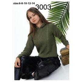 Светер Дитячий на дівчинку IB39 green р.6-14 "iBamBino" недорого оптом від прямого постачальника