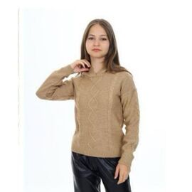 Светер Дитячий на дівчинку IB40 beige р.6-14 "iBamBino" недорого оптом від прямого постачальника