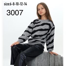 Фотография Свитер детский на девочку 3007 grey р.6-14 "iBamBino" недорого оптом от прямого поставщика