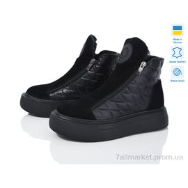 Черевики жіночі стильні Зима Paradize 5027-196 чорний зима (6 пар р.36-40) "Prime-Opt" недорого оптом від прямого постачальника