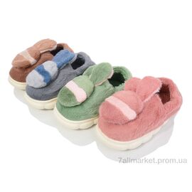 Тапки дитячі домашні Зима Шльопки DA609 mix (12 пар р.30-35) "Progress" недорого оптом від прямого постачальника