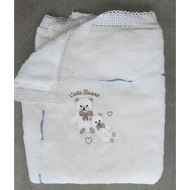 Дитячий плед на хлопчика WB10 white р.80*100 "Webi" недорого оптом від прямого постачальника