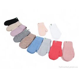 Фотография Варежки детские Зима 6251 mix (12 шт. р.сетка 6-10) "KUINH" недорого оптом от прямого поставщика