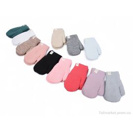 Фотография Варежки детские Зима 6363 mix (12 шт. р.сетка 3-5) "KUINH" недорого оптом от прямого поставщика