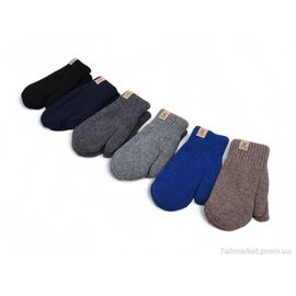 Фотография Варежки детские Зима 2481 mix (M) (12 шт. р.сетка 5-8) "KUINH" недорого оптом от прямого поставщика