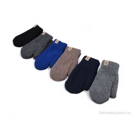 Фотография Варежки детские Зима 2481 mix (L) (12 шт. р.сетка 8-12) "KUINH" недорого оптом от прямого поставщика