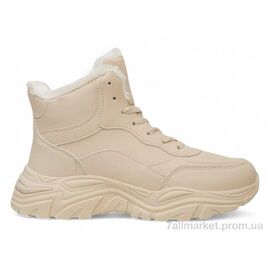 Кросівки жіночі модні Зима 248RDM08 бежевий (8 пар р.36-41) "Massmag" недорого оптом від прямого постачальника