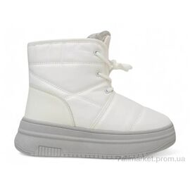 Черевики жіночі стильні Зима 248RAM017 біло-сірий (8 пар р.36-41) "Massmag" недорого оптом від прямого постачальника