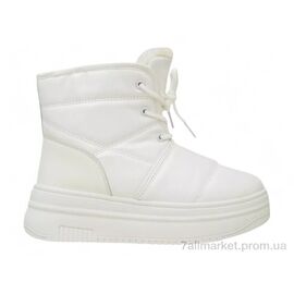 Черевики жіночі стильні Зима 248RAM017 білий (8 пар р.36-41) "Massmag" недорого оптом від прямого постачальника