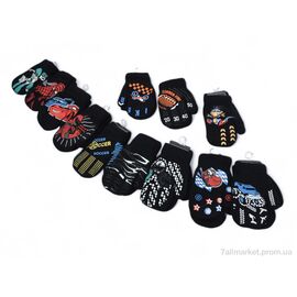 Рукавиці дитячі Зима YJY18B mix (08060) (12 шт. р.сіткаOne size) "Obuvok" недорого оптом від прямого постачальника