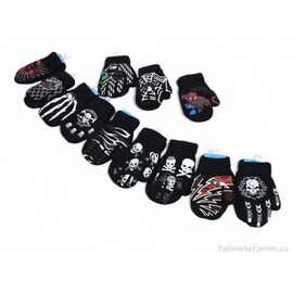 Рукавиці дитячі Зима T18B mix (08059) (12 шт. р.сіткаOne size) "Obuvok" недорого оптом від прямого постачальника