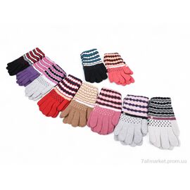 Рукавички жіночі Зима 1301 mix (08055) (12 шт. р.сіткаOne size) "Obuvok" недорого оптом від прямого постачальника