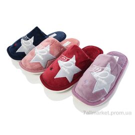 Тапки жіночі для будинку Весна/осінь DF2328 mix (12 пар р.36-41) "SANLIN 2" недорого оптом від прямого постачальника