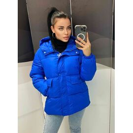 Фотография Куртка женская зимняя 6305 blue р.M-XL "Blondinka" недорого оптом от прямого поставщика