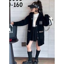 Фотография Кардиган детский на девочку 96006 black р.120-160 "Blondinka" недорого оптом от прямого поставщика