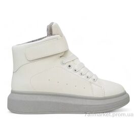 Черевики жіночі стильні Зима 248RA2252 біло-сірий (8 пар р.36-41) "Massmag" недорого оптом від прямого постачальника