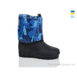Фотография Сапоги из пены детские зима Чобіт дитячий синій камуфляж (8 пар р.32-37) "SANLIN" недорого оптом от прямого поставщика