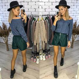 Фотография Шорты женские VL26 green р.42-48 "VALENTINA" недорого оптом от прямого поставщика