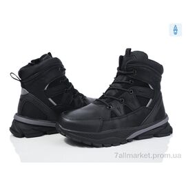Черевики дитячі зручні Зима D1067 black (8 пар р.36-41) "Ok Shoes" недорого оптом від прямого постачальника