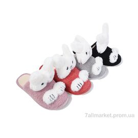 Фотография Тапки женские для дома Весна/осень XRY32 mix (12 пар р.36-41) "Lion-Lu" недорого оптом от прямого поставщика