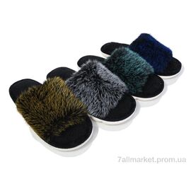 Фотография Тапки женские для дома Весна/осень XRY61 mix (12 пар р.36-41) "Lion-Lu" недорого оптом от прямого поставщика