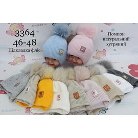 Фотография Шапка детская зимняя унисекс 3364 mix р.46-48 "Red Hat" недорого оптом от прямого поставщика