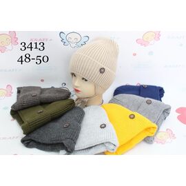 Шапка дитяча зимова на хлопчика 3413 mix р.48-50 "Red Hat" недорого оптом від прямого постачальника