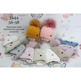 Шапка дитяча зимова унісекс 3444 mix р.36-38 "Red Hat" недорого оптом від прямого постачальника