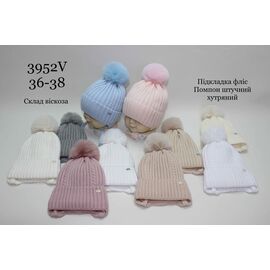 Шапка дитяча зимова унісекс 3952V mix р.36-38 "Red Hat" недорого оптом від прямого постачальника