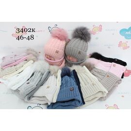 Фотография Комплект детский тёплый унисекс 3402K mix р.46-48 "Red Hat" недорого оптом от прямого поставщика