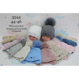 Шапка дитяча зимова унісекс 3544 mix р.44-46 "Red Hat" недорого оптом від прямого постачальника