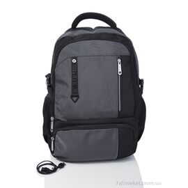 Рюкзак жіночий 1216 grey 50*32*15 см, "Superbag" недорого оптом від прямого постачальника