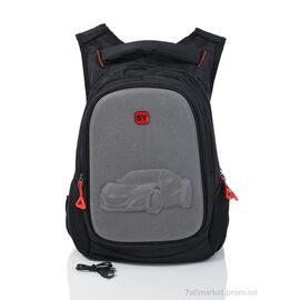 Рюкзак жіночий 8348 black 45*33*16 см, "Superbag" недорого оптом від прямого постачальника