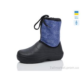 Чоботи з піни дитячі Зима Маквін джинс (6 пар р.30-35) "Inblue" недорого оптом від прямого постачальника