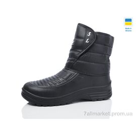 Чоботи з піни чоловічі Зима B11-22 чорний (6 пар р.41-46) "Inblue" недорого оптом від прямого постачальника
