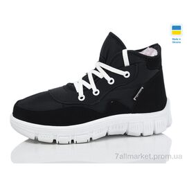 Черевики жіночі стильні Зима 112 чорний (6 пар р.36-41) "Inblue" недорого оптом від прямого постачальника