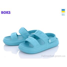 Фотография Босоножки женские летние Лето Dago 248 аква (8 пар р.36-40) "Roks" недорого оптом от прямого поставщика