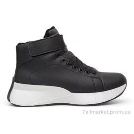 Черевики жіночі стильні Зима 248RXM25 чорно-білий (8 пар р.36-41) "Massmag" недорого оптом від прямого постачальника