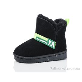 Уггі дитячі утеплені Зима A06 black (12 пар р.19-24) "Ok Shoes" недорого оптом від прямого постачальника