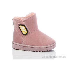 Уггі дитячі утеплені Зима A27-1 pink (12 пар р.19-24) "Ok Shoes" недорого оптом від прямого постачальника