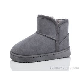 Уггі дитячі утеплені Зима B301 grey (12 пар р.25-30) "Ok Shoes" недорого оптом від прямого постачальника