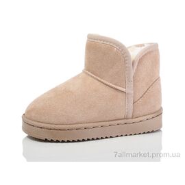 Уггі дитячі утеплені Зима B301 beige (12 пар р.25-30) "Ok Shoes" недорого оптом від прямого постачальника