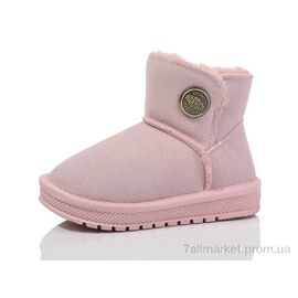 Уггі дитячі утеплені Зима B310 pink (12 пар р.26-31) "Ok Shoes" недорого оптом від прямого постачальника