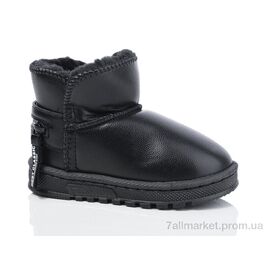 Уггі дитячі утеплені Зима 1017-1 black (12 пар р.26-31) "Ok Shoes" недорого оптом від прямого постачальника