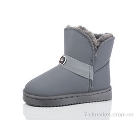 Уггі дитячі утеплені Зима B306 grey (12 пар р.26-31) "Ok Shoes" недорого оптом від прямого постачальника