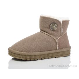 Уггі дитячі утеплені Зима A310 brown (12 пар р.31-36) "Ok Shoes" недорого оптом від прямого постачальника