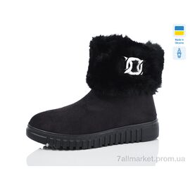 Фотография Ботинки женские стильные зима Прогресс Ж4415 чорний (6 пар р.38-42) "Progress" недорого оптом от прямого поставщика