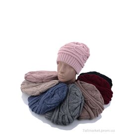 Фотография Женская шапка Зима KA-605 mix двойная (5 шт. р.сетка 54-58) "Red Hat" недорого оптом от прямого поставщика