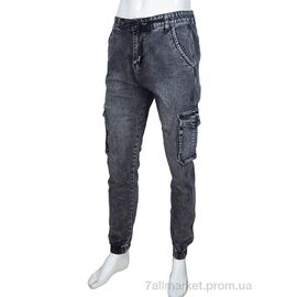 Джинси чоловічі Весна/осінь 8811 d.grey (8 шт. р.сітка29-38) "Baron" недорого оптом від прямого постачальника
