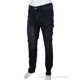 Джинси чоловічі Весна/осінь H9116 d.grey (8 шт. р.сітка32-38) "Baron" недорого оптом від прямого постачальника